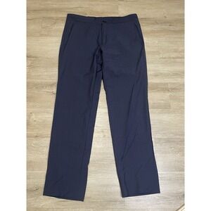 Z Zegna Dress Pants Mens 34x30 52R Navy Blue Wool Regular Fit Preppy TechMerino